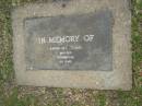 Emma M.L. TOBIN, died Dec 1951 aged 60 years; Mudgeeraba cemetery, City of Gold Coast 