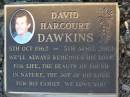 David Harcourt DAWKINS, 5 Oct 1962 - 5 Apr 2002; Mudgeeraba cemetery, City of Gold Coast 