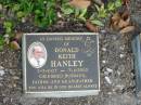 
Donald Keith HANLEY,
2-5-1927 - 7-1-2002,
husband father grandfather;
Mudgeeraba cemetery, City of Gold Coast
