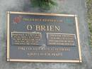 
Barbara Phyllis OBRIEN,
25-10-1929 - 5-7-2002;
William Francis OBRIEN,
05-04-1922 - 20-12-2005;
Mudgeeraba cemetery, City of Gold Coast
