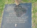 James Nicholas YAKIMOV, 9-8-1983 - 15-12-2002 aged 19 years, son brother; Mudgeeraba cemetery, City of Gold Coast 