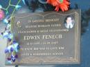 Edwin FENECH, husband father grandfather, 12-10-1935 - 01-05-2007; Mudgeeraba cemetery, City of Gold Coast 