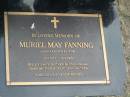 
Muriel May (June) FANNING,
22-6-1917 - 16-4-2006,
wife mother mother-in-law grandmother great-grandmother;
Mudgeeraba cemetery, City of Gold Coast
