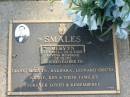 Mervyn SMALES, 17-2-1921 - 25-11-2005, husband of Olive, father of Diane, Mervyn, Barbara, Leonard (dec'd), Wendy, Ken; Mudgeeraba cemetery, City of Gold Coast 