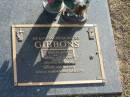 
Shirley Anne GIBBONS,
13-5-1960 - 7-2-2004,
wife of Denis,
mother of Rachel & Mathew;
Mudgeeraba cemetery, City of Gold Coast
