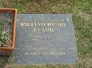 William Henry CLARK, born 24-11-1927, died 24-4-1999 aged 71 years, husband dad grandad; Mudgeeraba cemetery, City of Gold Coast 