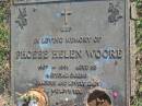 
Phoebe Helen WOORE,
1907 - 1991 aged 83 years;
Mudgeeraba cemetery, City of Gold Coast
