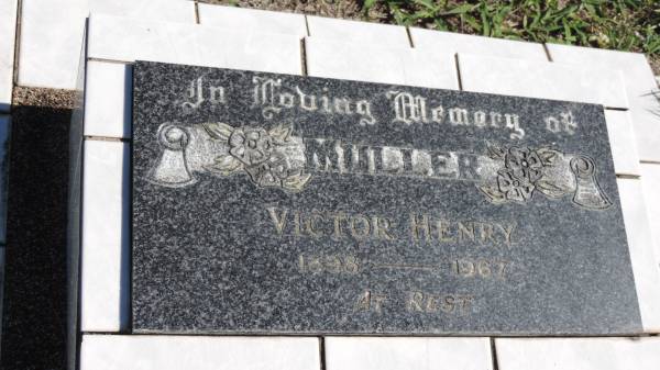 Victor Henry MULLER  | b: 1898  | d: 1967  |   | Mulgildie Cemetery, North Burnett Region  |   | 