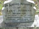 Lucy Hannah MORGAN, 15-3-1891 - 10-2-1990, Nindooinbah House; Mundoolun Anglican cemetery, Beaudesert Shire 