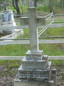 Cecil Stewart DELPRATT, died 11 April 1943 aged 65 years; Jessie Madelaine DELPRATT, died 23 June 1953 aged 73 years; Mundoolun Anglican cemetery, Beaudesert Shire 