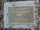 
Peter Delpratt SMITH,
son of Lionel & Marcella,
17-8-1944 - 29-3-1992;
Mundoolun Anglican cemetery, Beaudesert Shire
