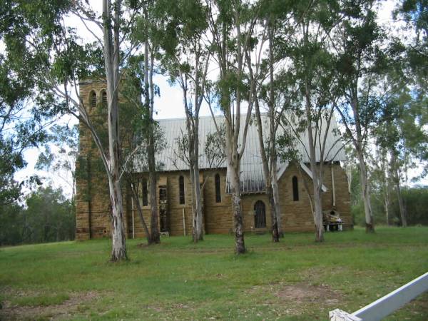 St John the Evangelist Anglican Church;  | Mundoolun Anglican cemetery, Beaudesert Shire  | 