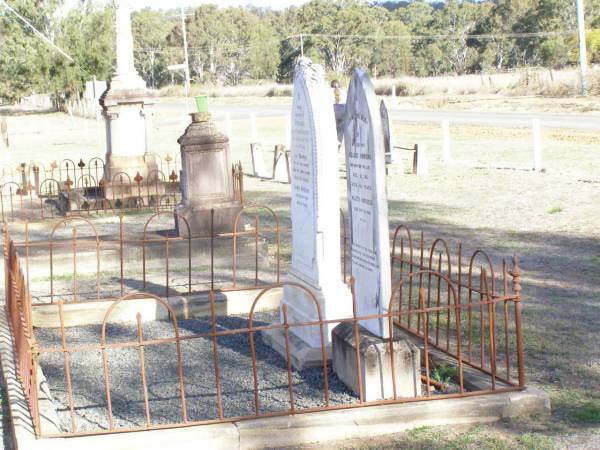 Euphemia, wife of Thomas HORROCKS,  | died 30 Oct 1893 aged 59 years;  | Thomas, son,  | died Barcaldine aged 28 years;  | Thomas HORROCKS,  | died 24 Sept 1914 aged 86 years;  | Murphys Creek cemetery, Gatton Shire  | 