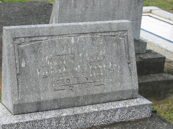 William A. SPERRING,  | husband,  | died 6-8-1961 aged 70 years;  | Murwillumbah Catholic Cemetery, New South Wales  | 