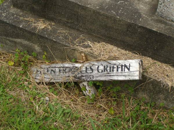 Ellen Frances GRIFFIN,  | died 1953?;  | Murwillumbah Catholic Cemetery, New South Wales  | 