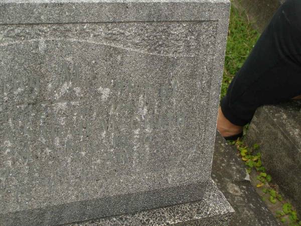 Georgina Sarah MCGRATH,  | wife mother,  | died 24 Dec 1950 aged 67 years;  | Murwillumbah Catholic Cemetery, New South Wales  | 