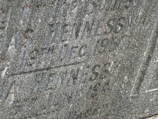 Thomas HENNESS,  | died 19 Dec 1950;  | Maria HENNESS,  | died 5 June 1940;  | Murwillumbah Catholic Cemetery, New South Wales  | 