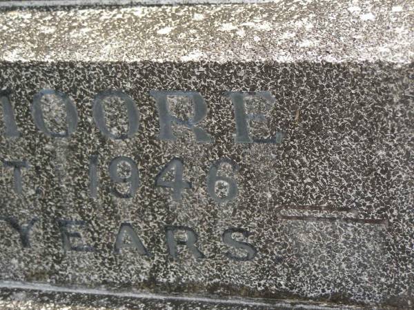 Philip MOORE,  | father,  | died 10 Oct 1946 aged 58 years;  | Murwillumbah Catholic Cemetery, New South Wales  | 