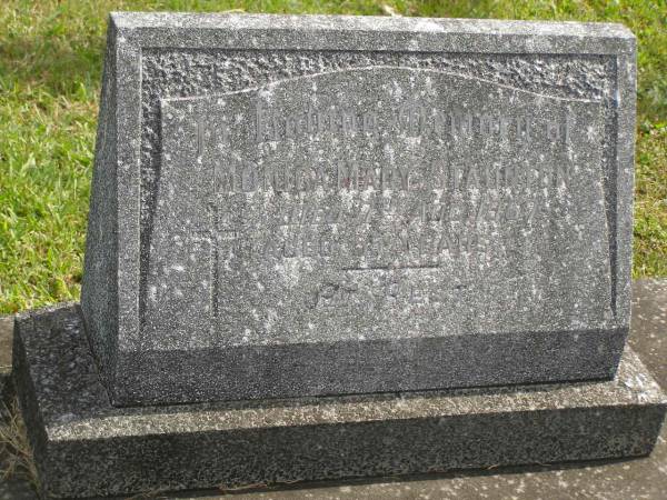 Monica Mary STAUNTON,  | died 7 Aug 1967 aged 55 years;  | Murwillumbah Catholic Cemetery, New South Wales  | 