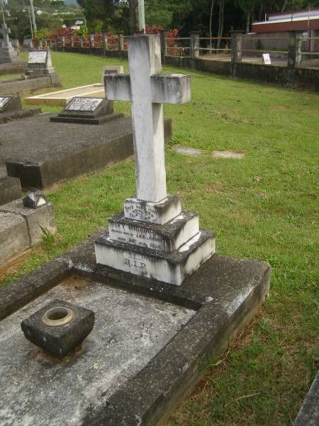 Ivy Margaret,  | wife of Les JOHNSON,  | died 24 Oct 1934 aged 26 years;  | Murwillumbah Catholic Cemetery, New South Wales  | 