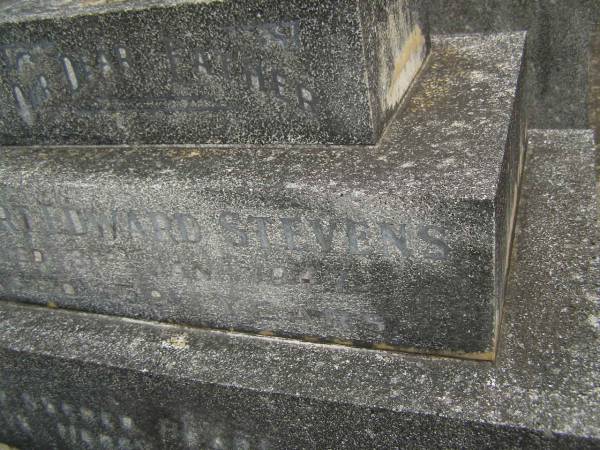 Robert Edward STEVENS,  | father,  | died 3 Jan 19 aged 59 years;  | Murwillumbah Catholic Cemetery, New South Wales  | 