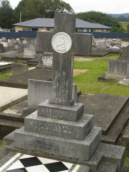 Minnie HENDRICK  | died 8 Dec 1948 aged 62 years;  | Murwillumbah Catholic Cemetery, New South Wales  | 
