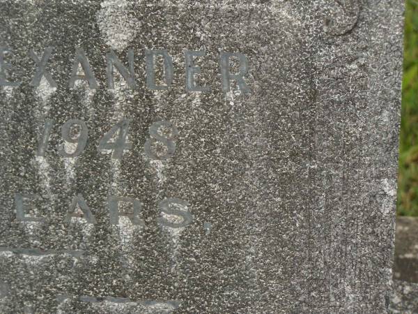 Robert Patrick ALEXANDER,  | died 6 Jan 1948 aged 70 years;  | Murwillumbah Catholic Cemetery, New South Wales  | 