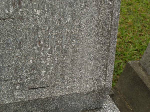 Annie May MILLS,  | wife mother,  | died 12 Feb 1959 aged 60 years;  | Murwillumbah Catholic Cemetery, New South Wales  | 