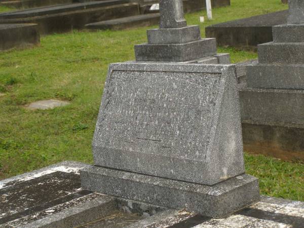 Mabel Mary MCDONALD,  | mother  | died 10-6-195 aged 60 years;  | Henry Albert MCDONALD,  | father,  | died 9-11-1964 aged 82 years;  | Murwillumbah Catholic Cemetery, New South Wales  |   | 