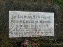 Philip Douglas NORRIS, 11-8-1901 - 31-3-1978; Murwillumbah Catholic Cemetery, New South Wales 