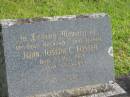 
John Joseph C. FOSTER,
husband father,
died 9 May 1968 aged 59 years;
Murwillumbah Catholic Cemetery, New South Wales
