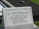 Richard William SWEETNAM, husband father, died 14 June 1968 aged 80 years; Murwillumbah Catholic Cemetery, New South Wales 