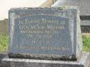 
Cecil Victor WILLIAMS,
died 24 Jan 1969;
Murwillumbah Catholic Cemetery, New South Wales
