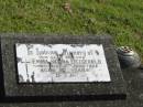 
Emma Selina FITZGERALD,
mother,
died 6 June 1964 aged 87 years;
Murwillumbah Catholic Cemetery, New South Wales
