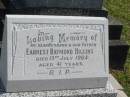 Earnest Raymond HIGGINS, husband father, died 13 July 1964 aged 41 years; Murwillumbah Catholic Cemetery, New South Wales 