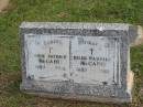 John Patrick MCCABE, 1884 - 1960; Hilda Harriet MCCABE, 1889 - 1967; Murwillumbah Catholic Cemetery, New South Wales 