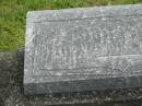 Ernest Maximillian WORTHINGTON, died 11 Nov 1953 aged 80 years; Murwillumbah Catholic Cemetery, New South Wales 