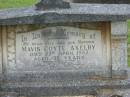 Mavis Coyte AXELBY, wife mother, died 23 April 1952 aged 35 years; Murwillumbah Catholic Cemetery, New South Wales 