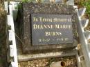 
Dianne Maree BURNS,
11-7-57 - 11-9-57;
Murwillumbah Catholic Cemetery, New South Wales
