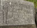 
Mary Alice Percival WORTHINGTON,
mother,
died 2 Dec 1943 aged 68 years;
Murwillumbah Catholic Cemetery, New South Wales
