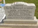 John Stephen ALEXANDER, born 30 Oct 1927, died 13 Dec 1938; Mary Patricia ALEXANDER, born 26 Sept 1941, died 19 Aug 1943; children of W. & G. ALEXANDER; Murwillumbah Catholic Cemetery, New South Wales 