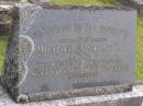 Michael RYAN, died 18-10-62 aged 84 years; Sarah T. RYAN, died 30-6-36 aged 52 years; Murwillumbah Catholic Cemetery, New South Wales 