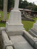 Michael QUINN, born Co Antrim Ireland 28 Dec 1862, died 23 Dec 1935; Murwillumbah Catholic Cemetery, New South Wales 