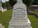 
James OROURKE,
born Co Tipperary Ireland 23 May 1939,
died 12 Feb 1968;
Murwillumbah Catholic Cemetery, New South Wales
