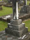 
Leila Mary CAMPBELL,
died 6 Oct 1933 aged 44 years;
Murwillumbah Catholic Cemetery, New South Wales
