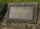 
Eva Louisa WITHERS,
died 15-8-1973 aged 83 years;
Murwillumbah Catholic Cemetery, New South Wales
