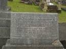 
Francis Allan WALSH,
died 11 Nov 1945 aged 63 years;
Louisa Agnes WALSH,
died 23 June 1951 aged 68 years;
Murwillumbah Catholic Cemetery, New South Wales
