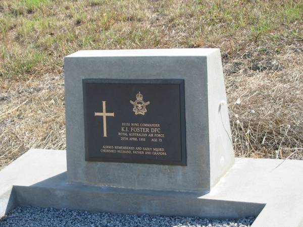 K I FOSTER  | 20 Apr 1999  | age 73  |   | Mutdapilly general cemetery, Boonah Shire  | 