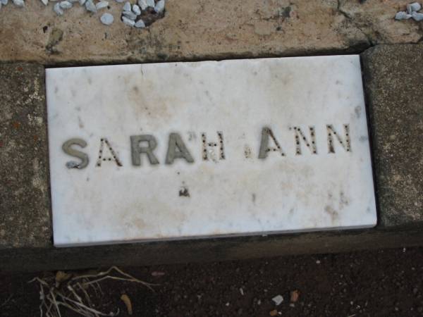 Sarah Ann GAMBLING,  | born ?? 1900,  | died 11 Jan 1919;  | May Gladys GAMBLING,  | born 9 August 1913,  | died 1 January 1915;  | Rosetta GAMBLING,  | died 4 Dec 1928 aged 48 years;  | George Henry GAMBLING;  | Nobby cemetery, Clifton Shire  | 