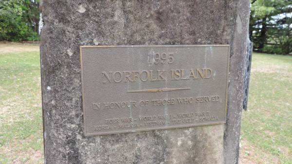 Norfolk Island Memorial Park  |   | 